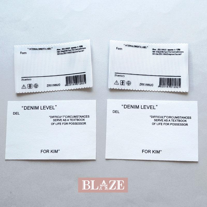 BLAZE 2枚入り ハンドメイド用 タグ プリント 英字 商用利用可能