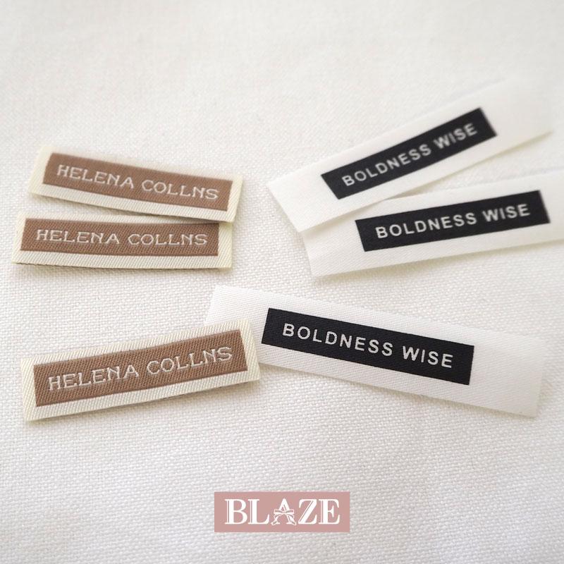 BLAZE タグ ハンドメイド用 プリント 3枚入り 英字 横長 商用利用可能