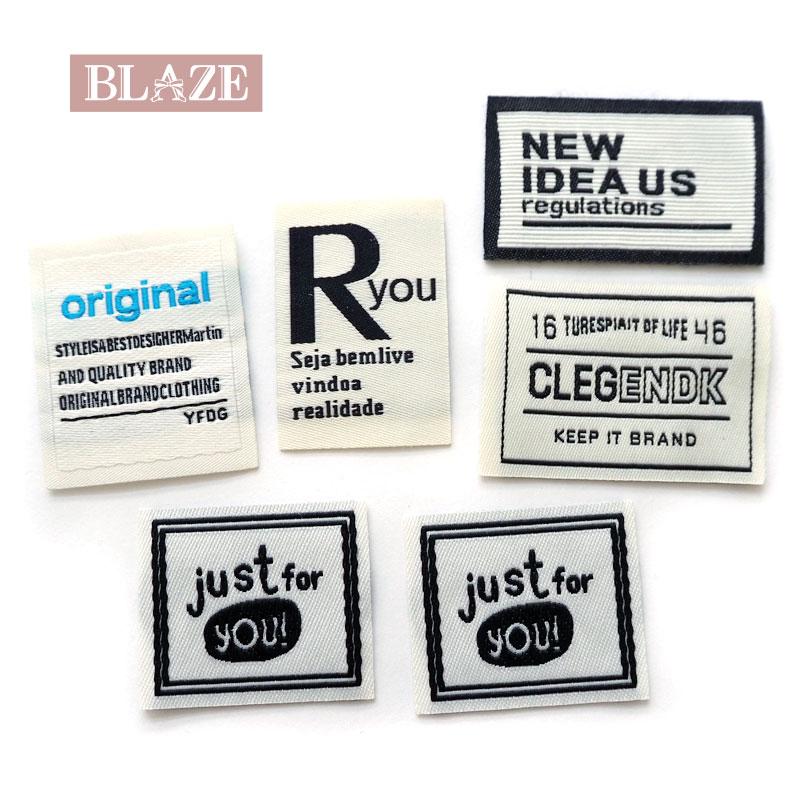 BLAZE 刺繍タグ ハンドメイド用 英字 デザイン 刺繍 文字 手芸 手作り