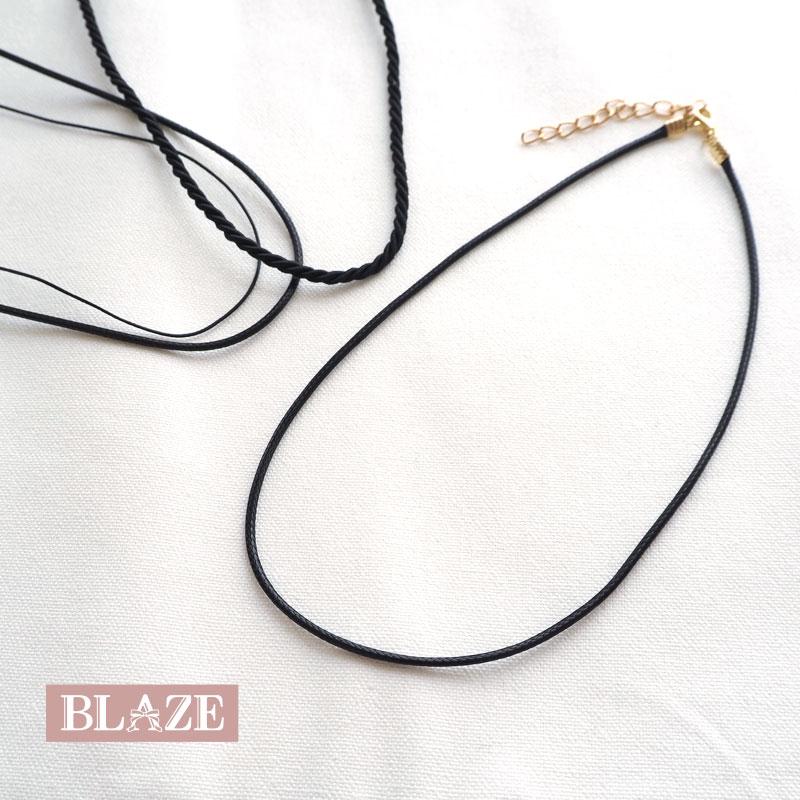 BLAZE(手芸) アクセサリー金具 チョーカー ブラック 42cm 全3 BLAZE(手芸) アクセサリー金具 チョーカー ブラック 42cm 全3