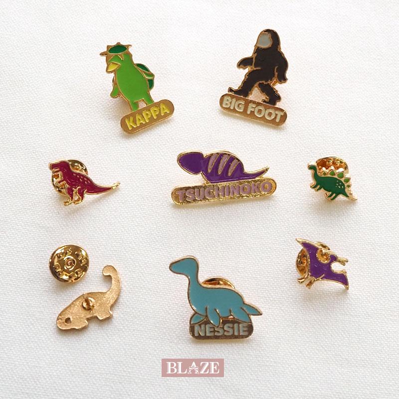 BLAZE ピンバッジ 恐竜 UMA 仲間 ピンズ ブローチ 動物 アニマル