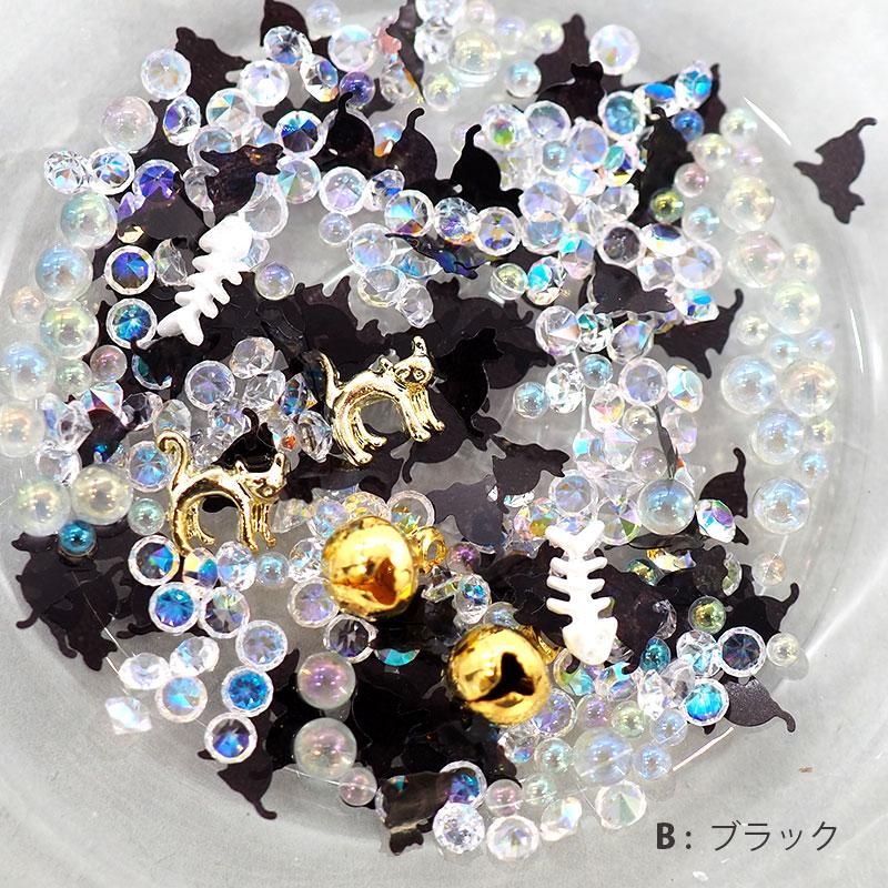 BLAZE 封入パーツ 猫 約4g入り ねこ レジン ネイル シャカシャカ