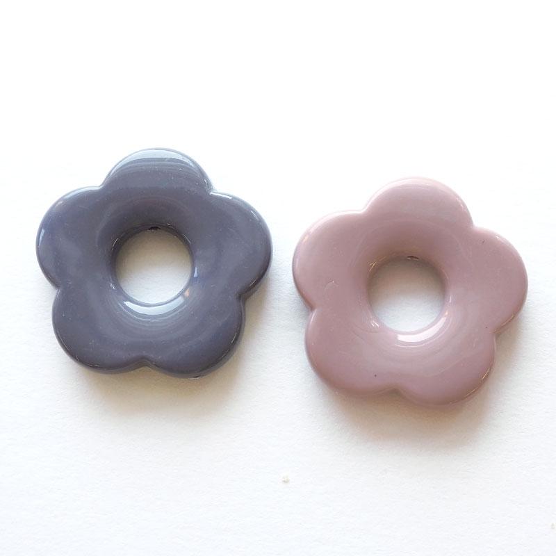 BLAZE 2個入り フラワーパーツ アクリル フラワー パーツ ハンドメイド