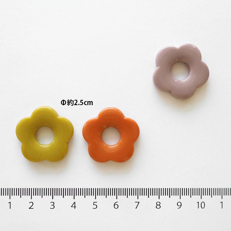 BLAZE 2個入り フラワーパーツ アクリル フラワー パーツ ハンドメイド