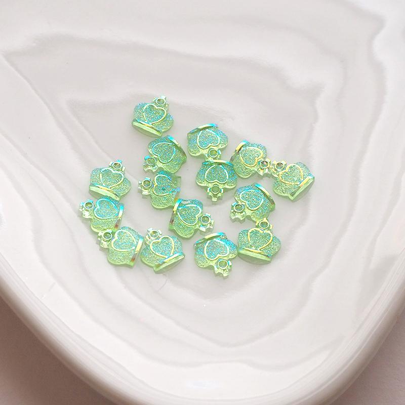 BLAZE デコパーツ オーロラ クラウン 15個 レジン カボション デコ