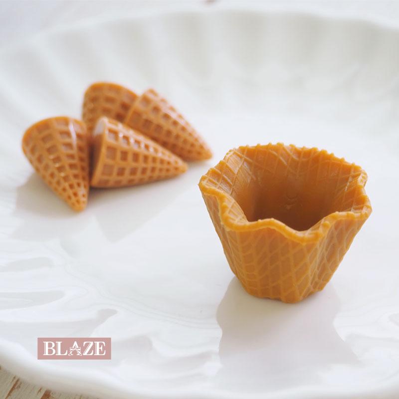 BLAZE（手芸） デコパーツ ワッフルコーン アイスクリーム