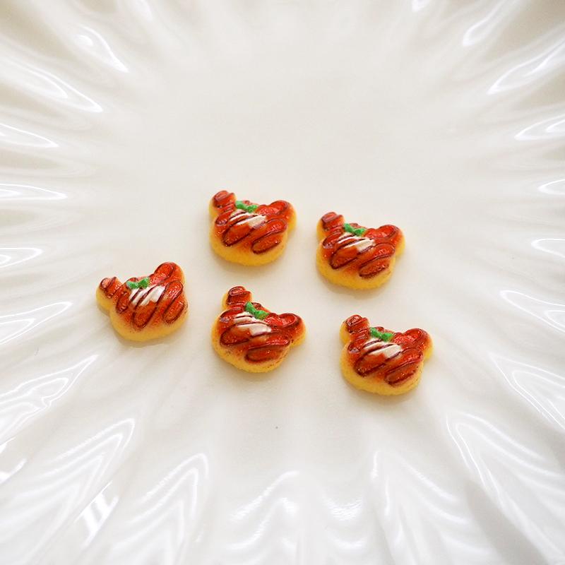 BLAZE（手芸） 5個入り デコパーツ おやつ パンミニ スイーツ