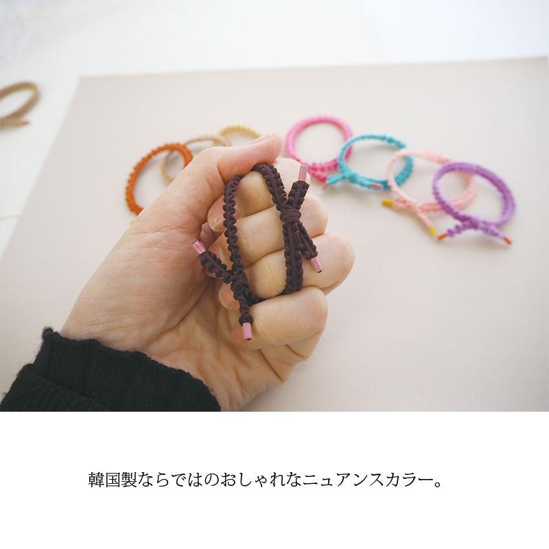 ヘアゴム フリル カラフル ミニ リボン ヘアアクセサリー ヘアアクセ