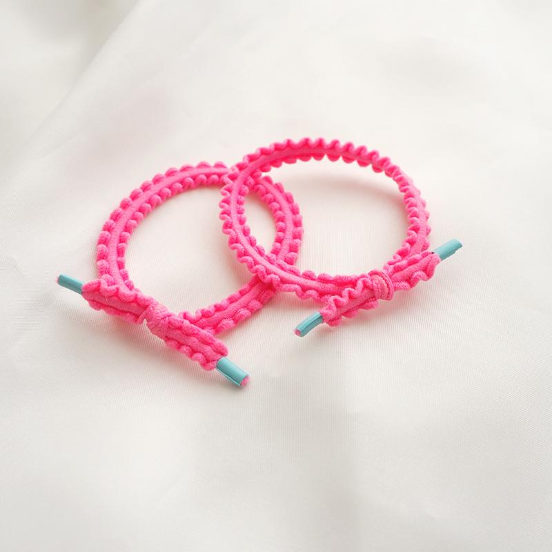 ヘアゴム フリル カラフル ミニ リボン ヘアアクセサリー ヘアアクセ