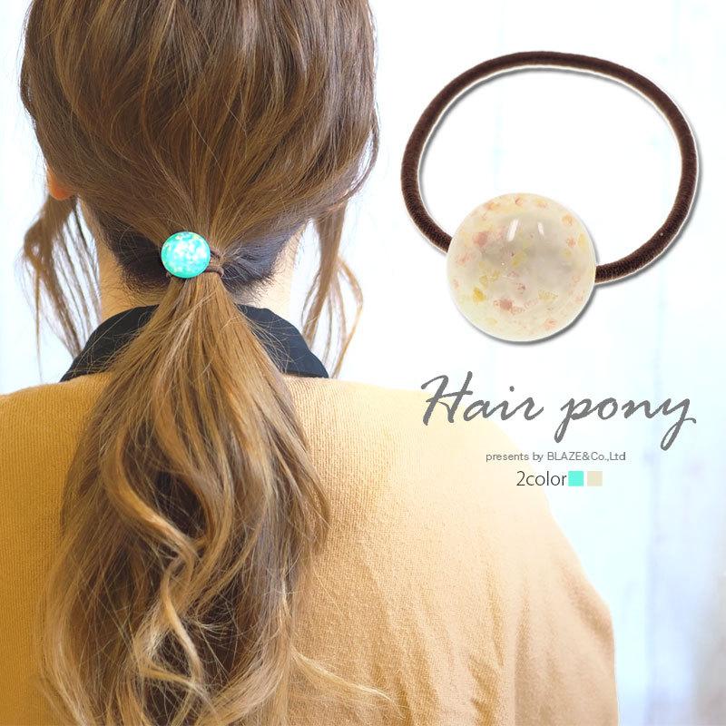 BLAZE ヘアゴム クリア デザイン ヘアアクセサリー 髪ゴム まとめ髪 髪