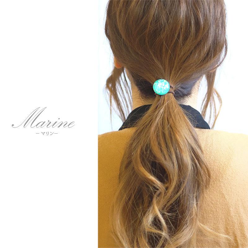 BLAZE ヘアゴム クリア デザイン ヘアアクセサリー 髪ゴム まとめ髪 髪