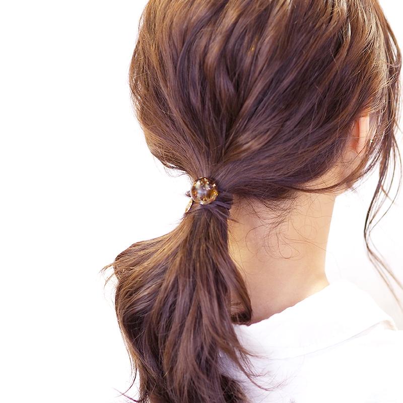 BLAZE(手芸) ヘアゴム ラウンド かすみ草 箔 ゴールド BLAZE(手芸) ヘアゴム ラウンド かすみ草 箔 ゴールド