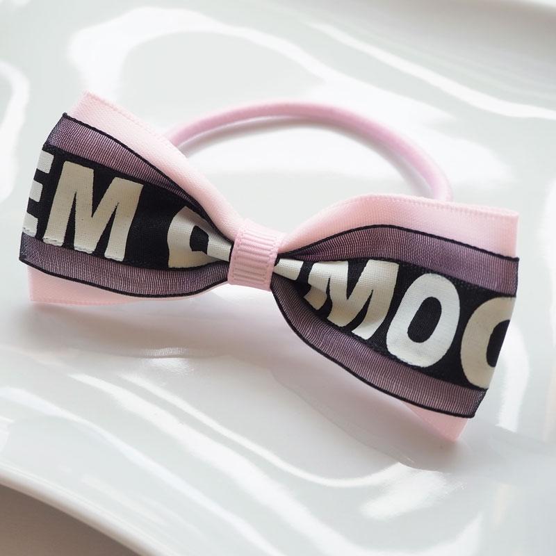 ヘアゴム ポニー ガーリー りぼん キッズ ヘアアクセサリー ヘア