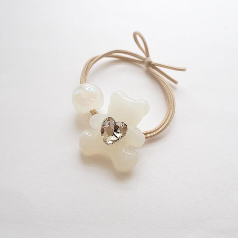 るか様お取引中⭐024⭐　❣️２点目から100円引❣️　花　キラキラ　ヘアゴム 受注製作/再販＊和】水引ヘアゴム/葉桜-はざくら-(春季限定