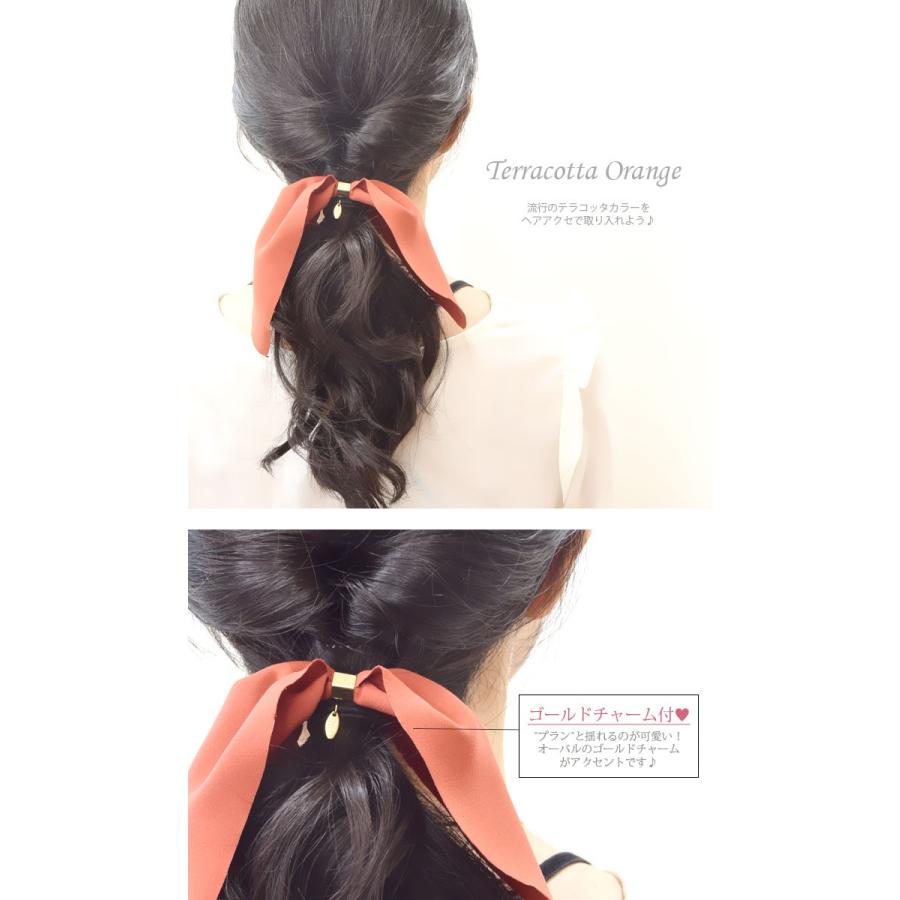 BLAZE 大きめ リボン ヘアゴム カラー ヘアアクセ ヘアアレンジ 髪ゴム