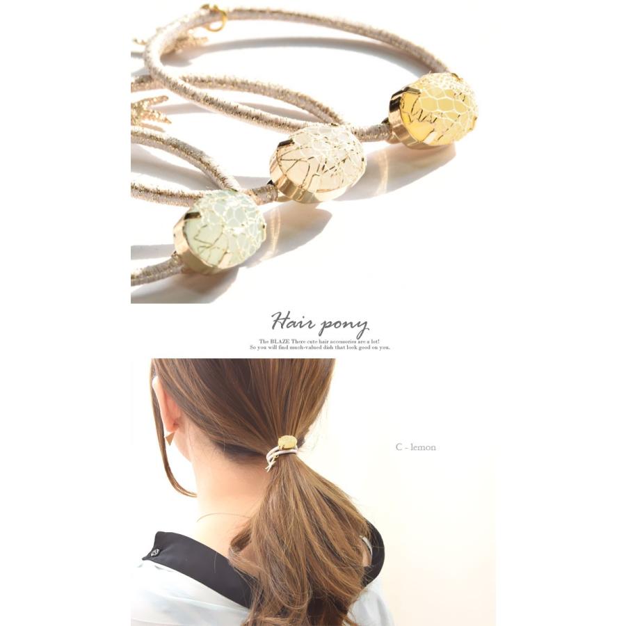 BLAZE ビジュー ヘアゴム ヒトデ チャーム 付き ヘアアクセサリー ヘア