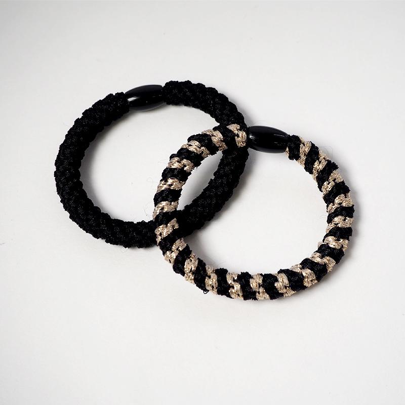 BLAZE（手芸） 2個入り デザインゴム デザイン編み込み 全4色 BLAZE 2  