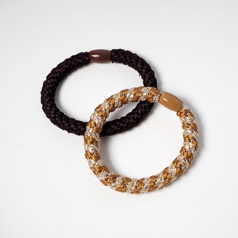 BLAZE（手芸） 2個入り デザインゴム デザイン編み込み 全4色 BLAZE 2  