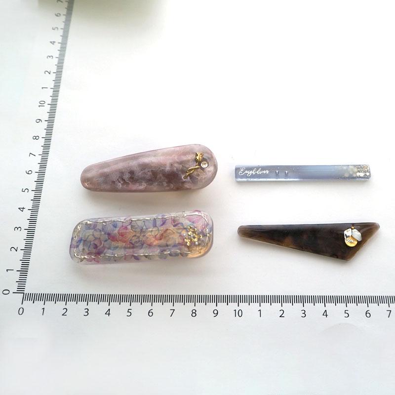 BLAZE(手芸) シリコンモールド 4種 レジン ヘアクリップ BLAZE(手芸) シリコンモールド 4種 レジン ヘアクリップ