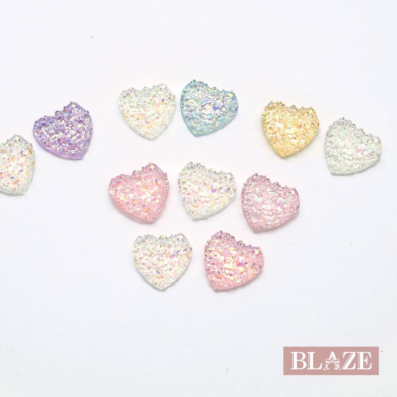 BLAZE 5個入り 封入パーツ ネイルパーツ ハート レジン アクセサリー