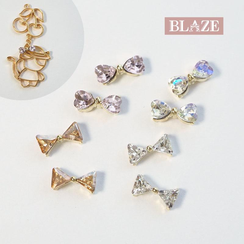 BLAZE ネイルパーツ ジュエリーミックス ゴージャスリボン デコパーツ