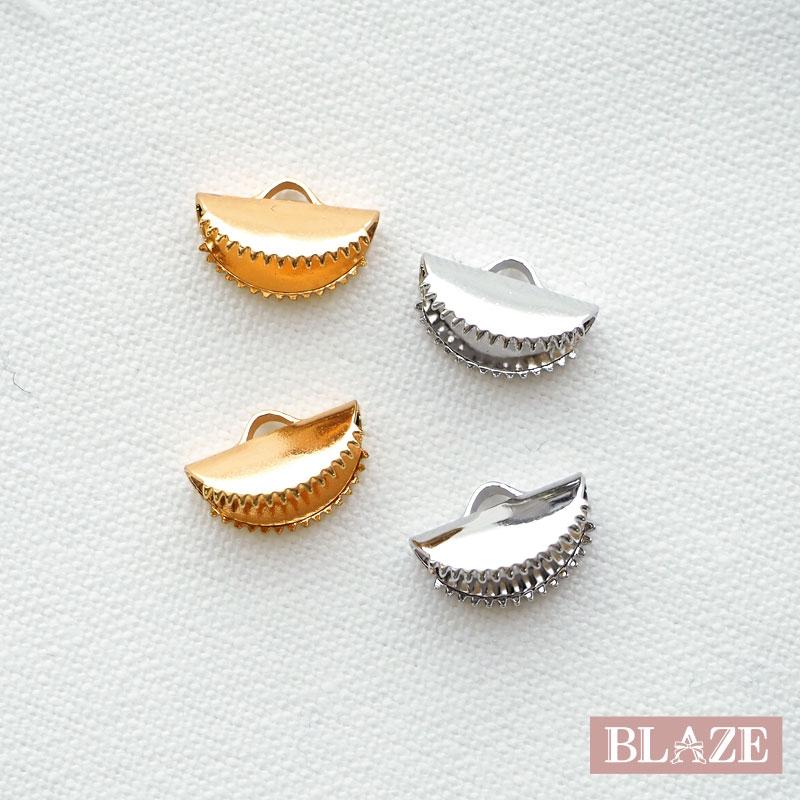 BLAZE レース 留め 金具 半円 13mm BLAZE ハンドメイド アクセサリー