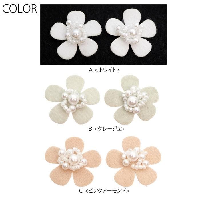 BLAZE フラワー パーツ パール レース 2個セット ハンドメイド 商用