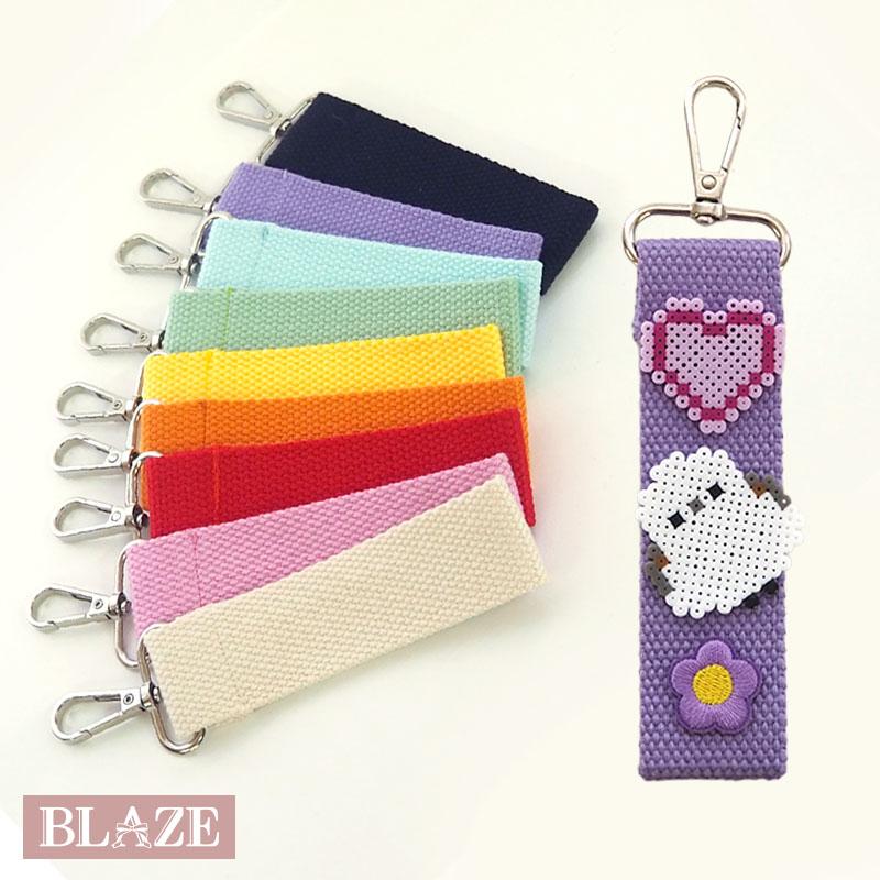BLAZE ネームタグ 全9色 無地 デコ用キーホルダー ワッペン 名札 お