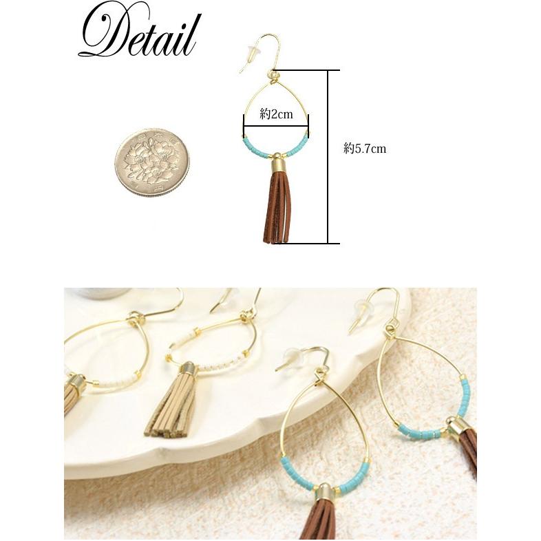 BLAZE ボヘミアン タッセル ピアス ドロップ アクセサリー レディース