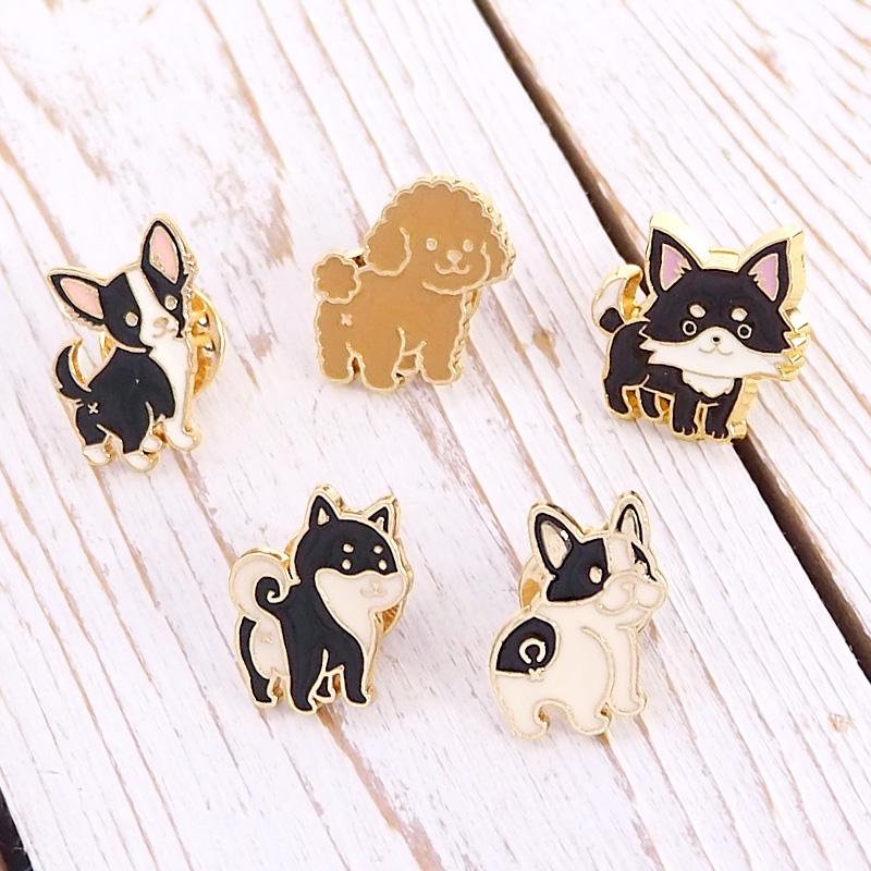 BLAZE ピンバッジ 犬 柴 トイプードル ブルドッグ チワワ ポメラニアン