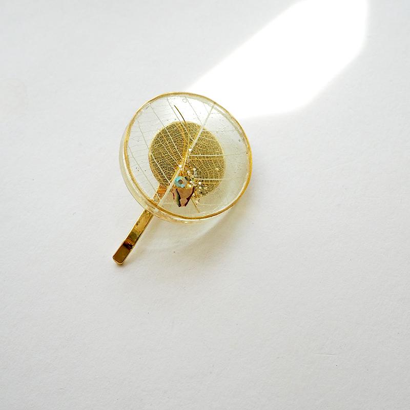 BLAZE ポニーフック ヘアフック ヘアカフス ゴールド リーフ 花 パール