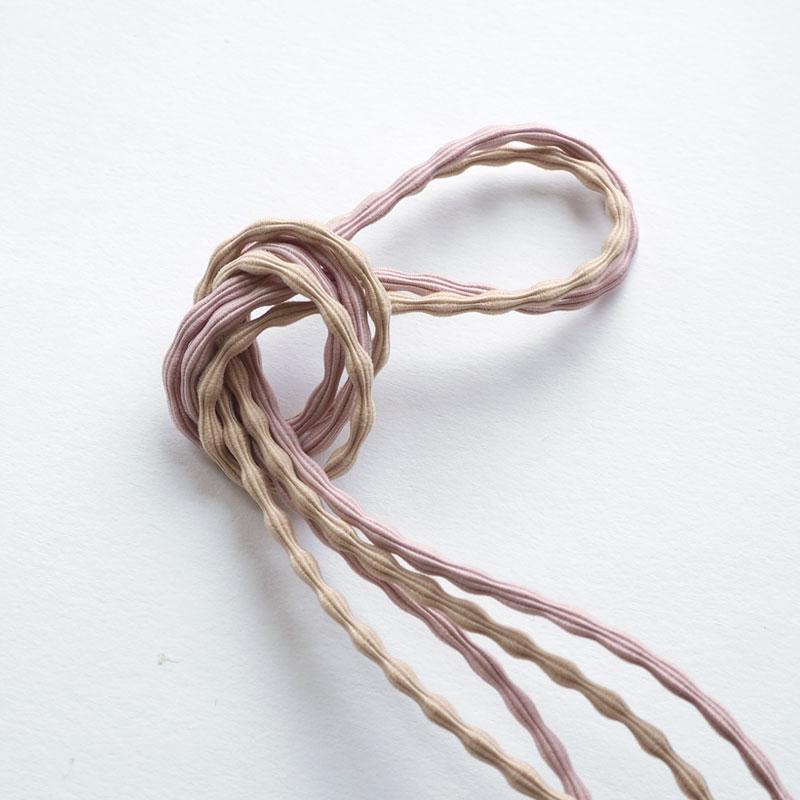 BLAZE（手芸） 2本入り ロングゴム 100cm プードル 2色セット 棒ゴム