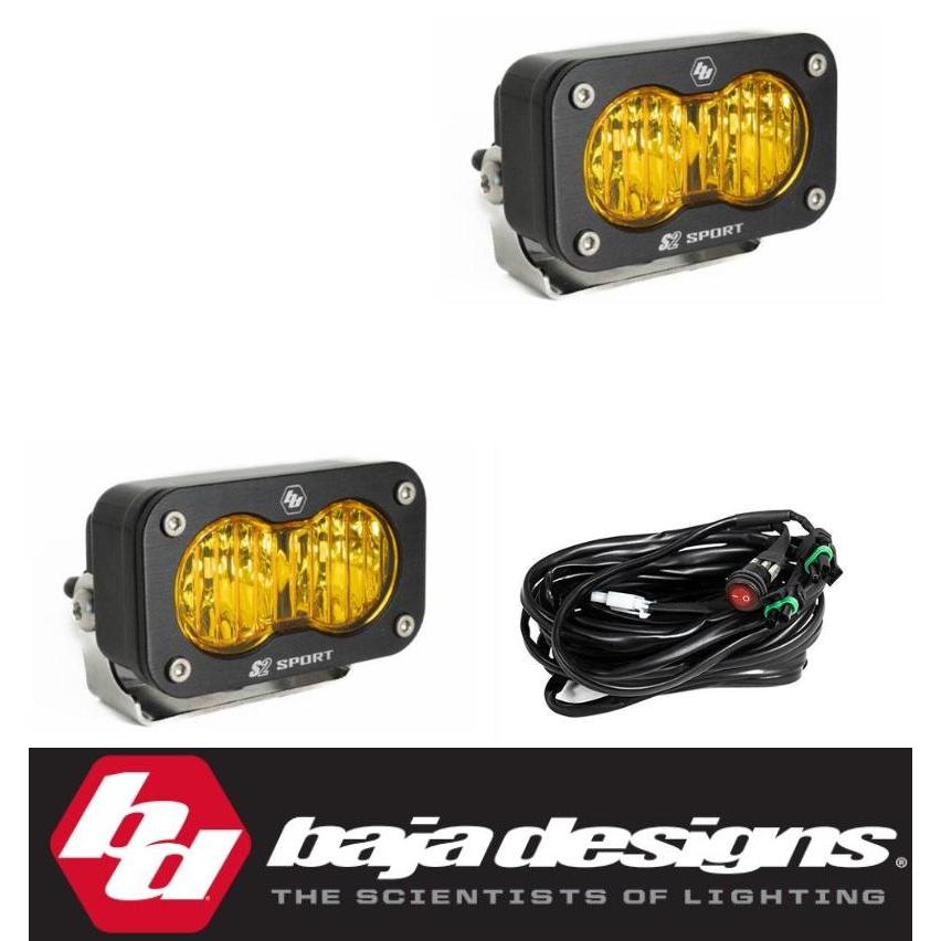 BS Baja Designs S2 SPORT BLACK LED AUXILIARY ワイドコーナー 1581
