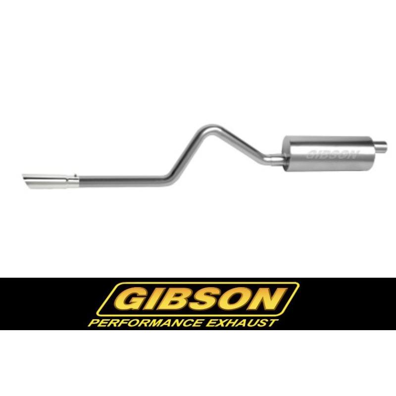 +BS Gibson ジープ ラングラー YJ 4.0L 19911996年 ギブソン マフラー シングル 右出し エキゾースト ステンレス