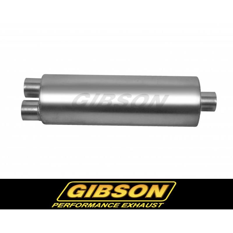 +BS Gibson SFT Superflow マフラー タイコ 直径8インチ 全体24インチ 3インチデュアルIN 4インチセンターOUT ギブソン 税込み！送料込み！788050S