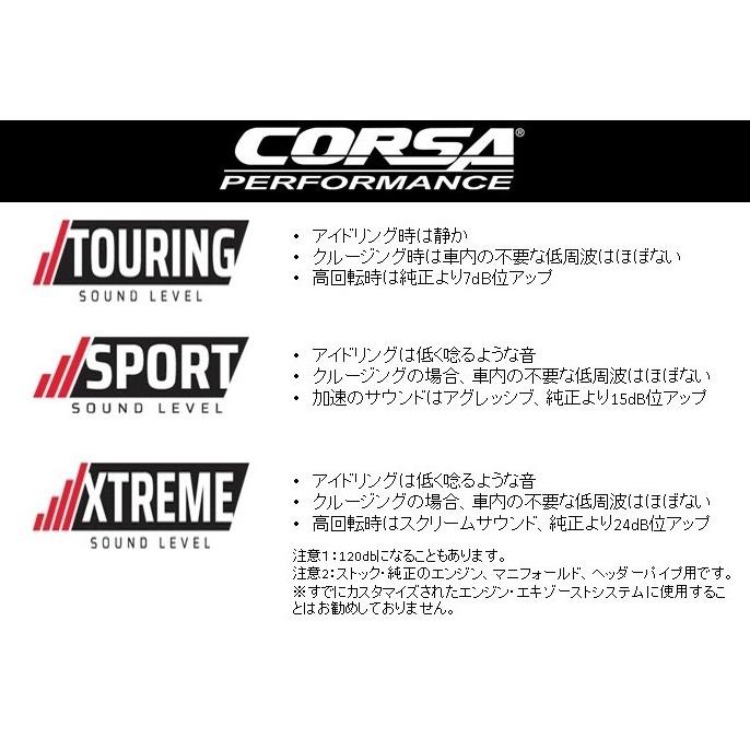 BS Corsa シボレー カマロ ZL1 SS 6.2L NPPバルブ付き 2016~2024年