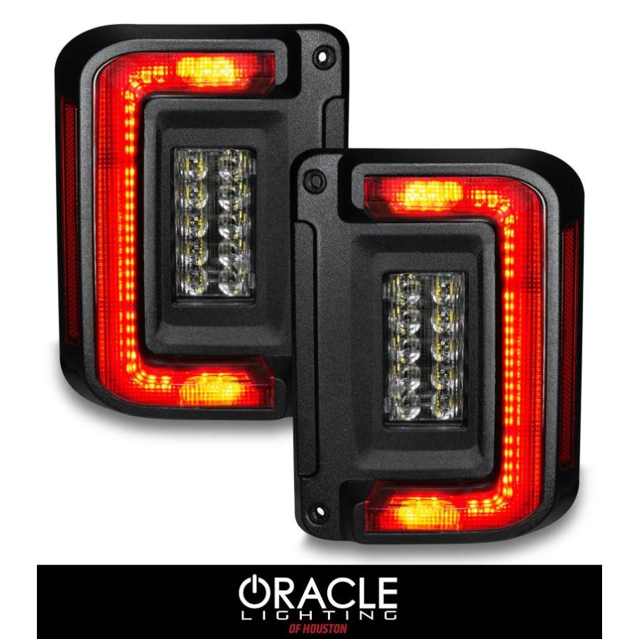 ジープ ラングラーJK リア テールランプ　LED 左右 セット スモーク Amazon | Aoling jkラングラー対応 テールランプ、赤＆白発光