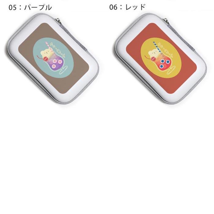 ガジェットポーチ かわいい ハード ケース クリームソーダ メロン