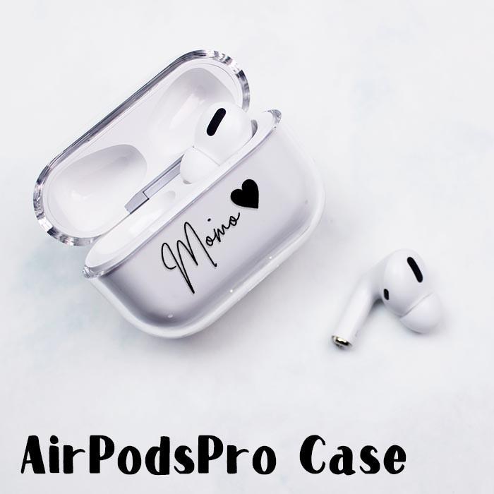 AirPods Proケース Airpods pro ケース airpods pro カバー Air Pods エアポッズプロ 名入れ 文字入れ ネーム入れ プラスチック アップル イヤホン｜bleeek-shop