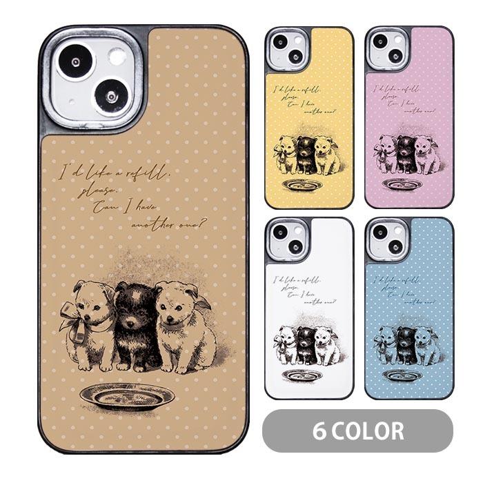 スマホケース クッション素材 ドット 犬 ペット ドッグ iphone15 iphone14 iphone13 iphone12 iphone8｜bleeek-shop