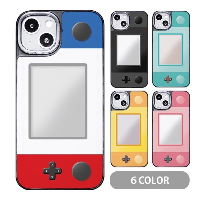 スマホケース クッション素材 ゲーム機風 横型ゲーム機風 面白 ゲーム