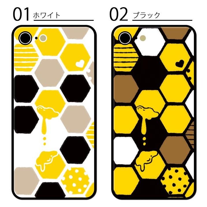 スマホケース クリアケース ハードケース 透明 ハニカム柄 ハチ