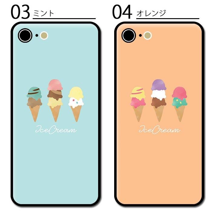 スマホケース クリアケース ハードケース 透明 アイスクリーム