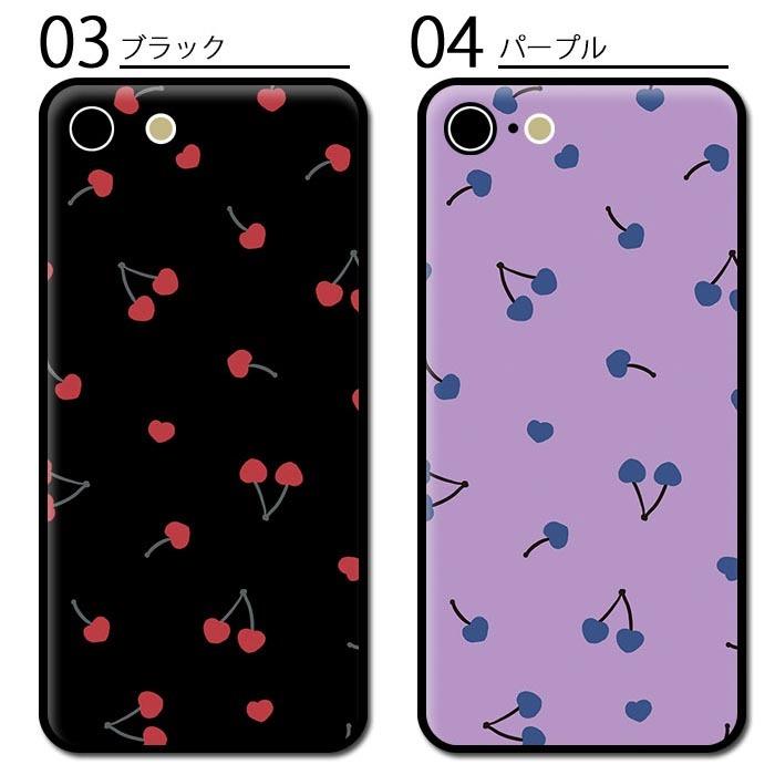 スマホケース クリアケース ハードケース 透明 さくらんぼ