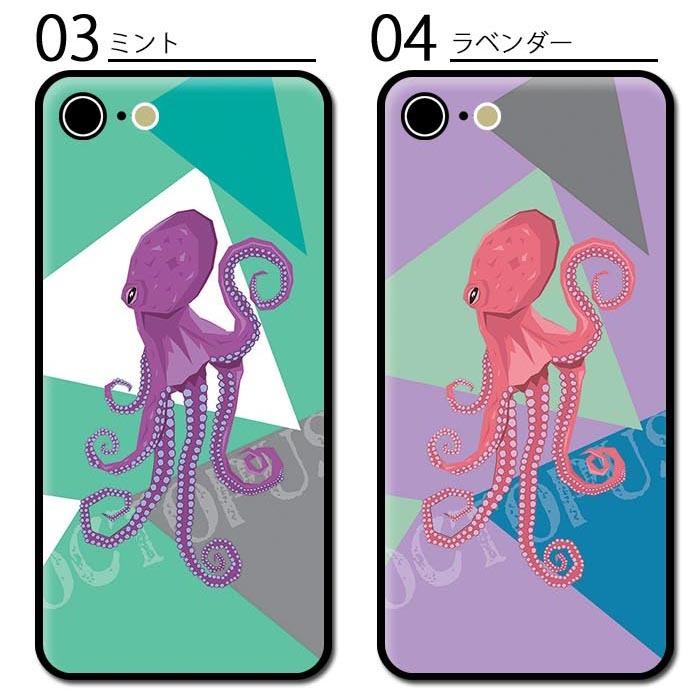 スマホケースクリアケース ハードケース 透明 タコ蛸 海の生き物