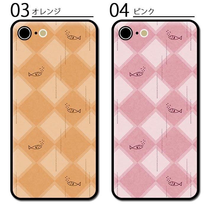 スマホケースクリアケース ハードケース 透明 格子柄 チェック柄