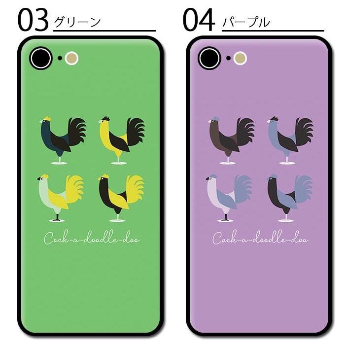 スマホケースクリアケースハードケース 透明 ニワトリ 鶏 鳥 北欧風
