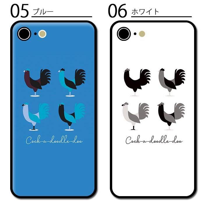 スマホケースクリアケースハードケース 透明 ニワトリ 鶏 鳥 北欧風