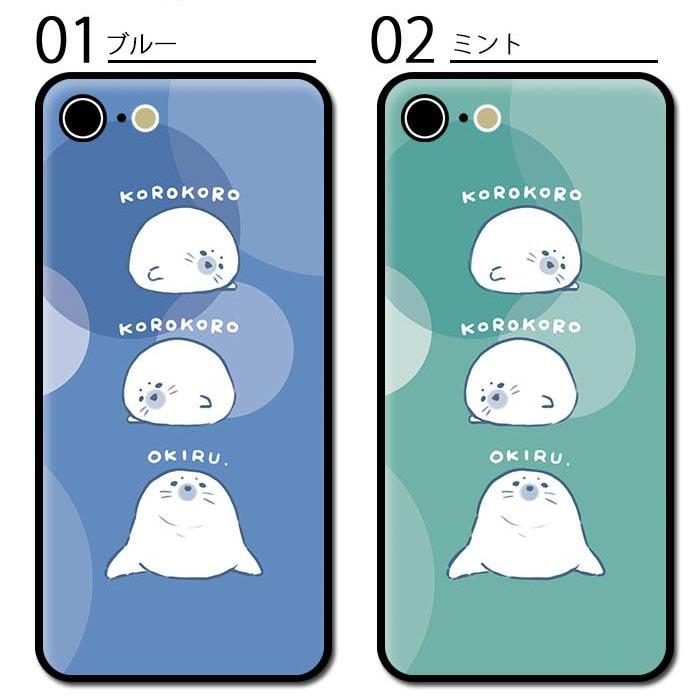 スマホケースクリアケースハードケース 透明 ゴマザラシアザラシの