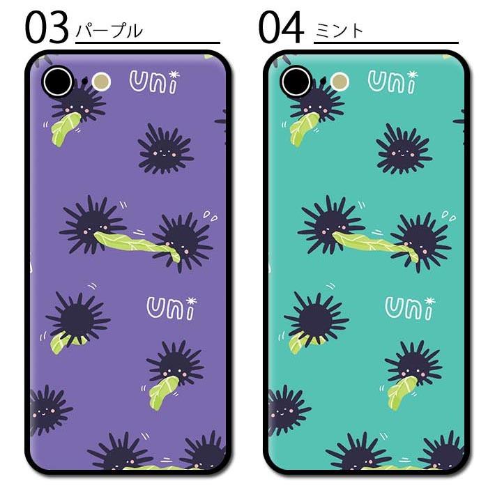 スマホケース クリアケース ハードケース 透明 ウニ 雲丹 うに 海胆